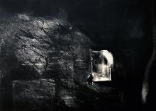 Untitled 1984 b/w autolithography