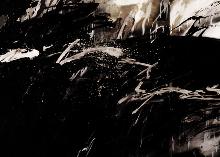 Untitled   1987  acrylic, ink on cardboard,  140 x300 cm