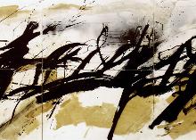Untitled   1987  acrylic, ink on cardboard,  140 x300 cm